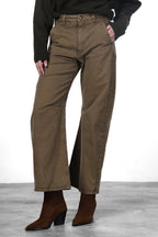 Vivienne City pantalone chino donna in gabardina baloon fit