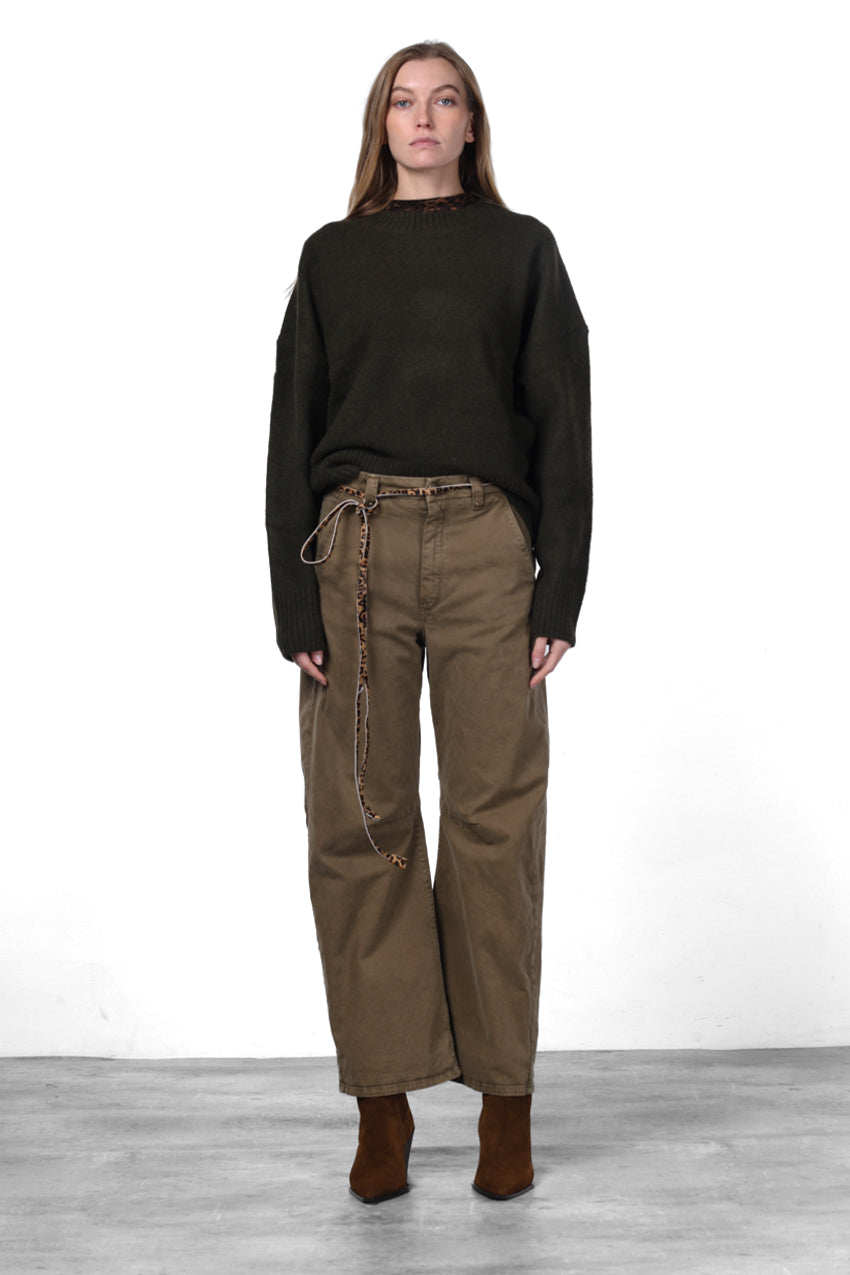 Vivienne City pantalone chino donna in gabardina baloon fit