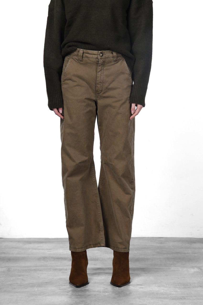 Vivienne City pantalone chino donna in gabardina baloon fit
