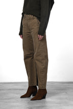 Vivienne City pantalone chino donna in gabardina baloon fit