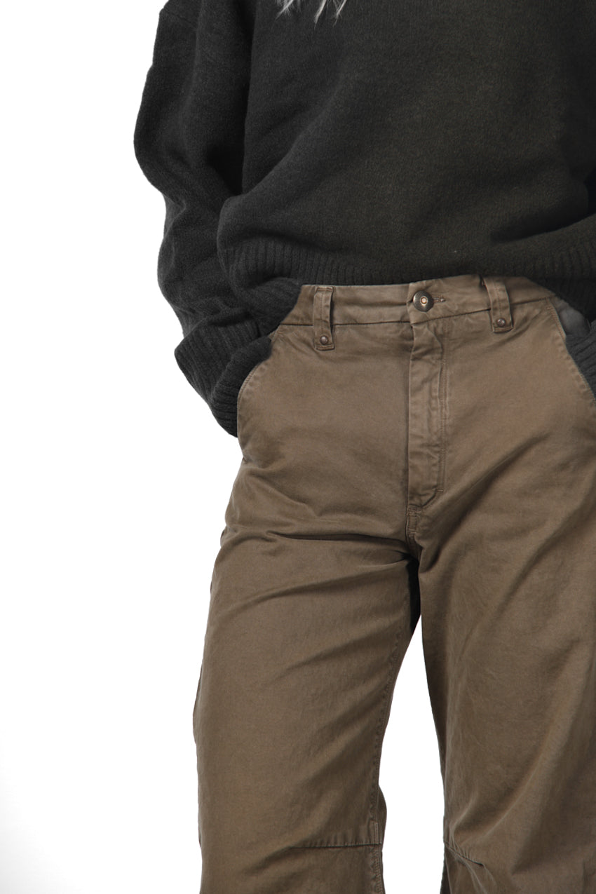 Vivienne City pantalone chino donna in gabardina baloon fit