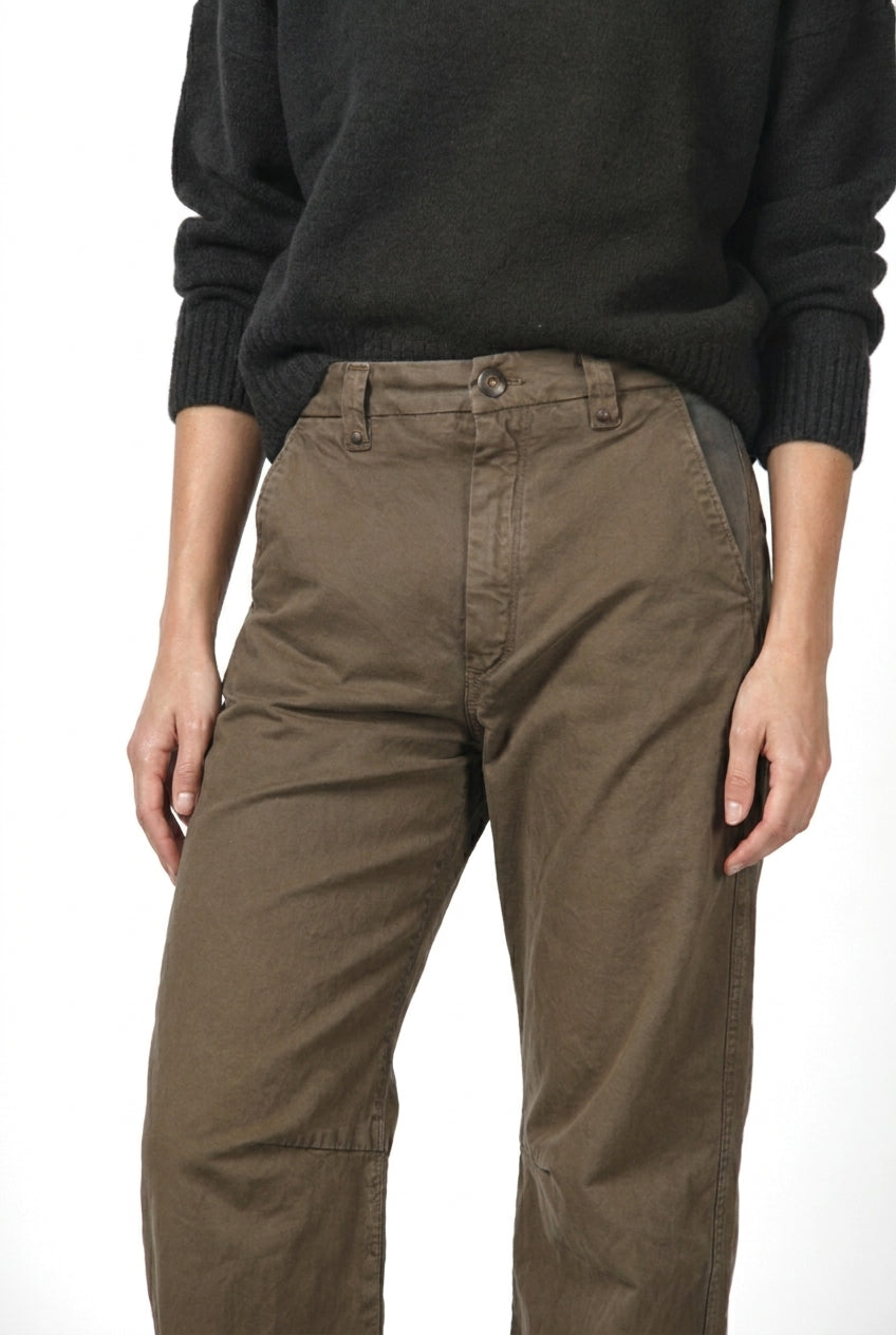 Vivienne City pantalone chino donna in gabardina baloon fit