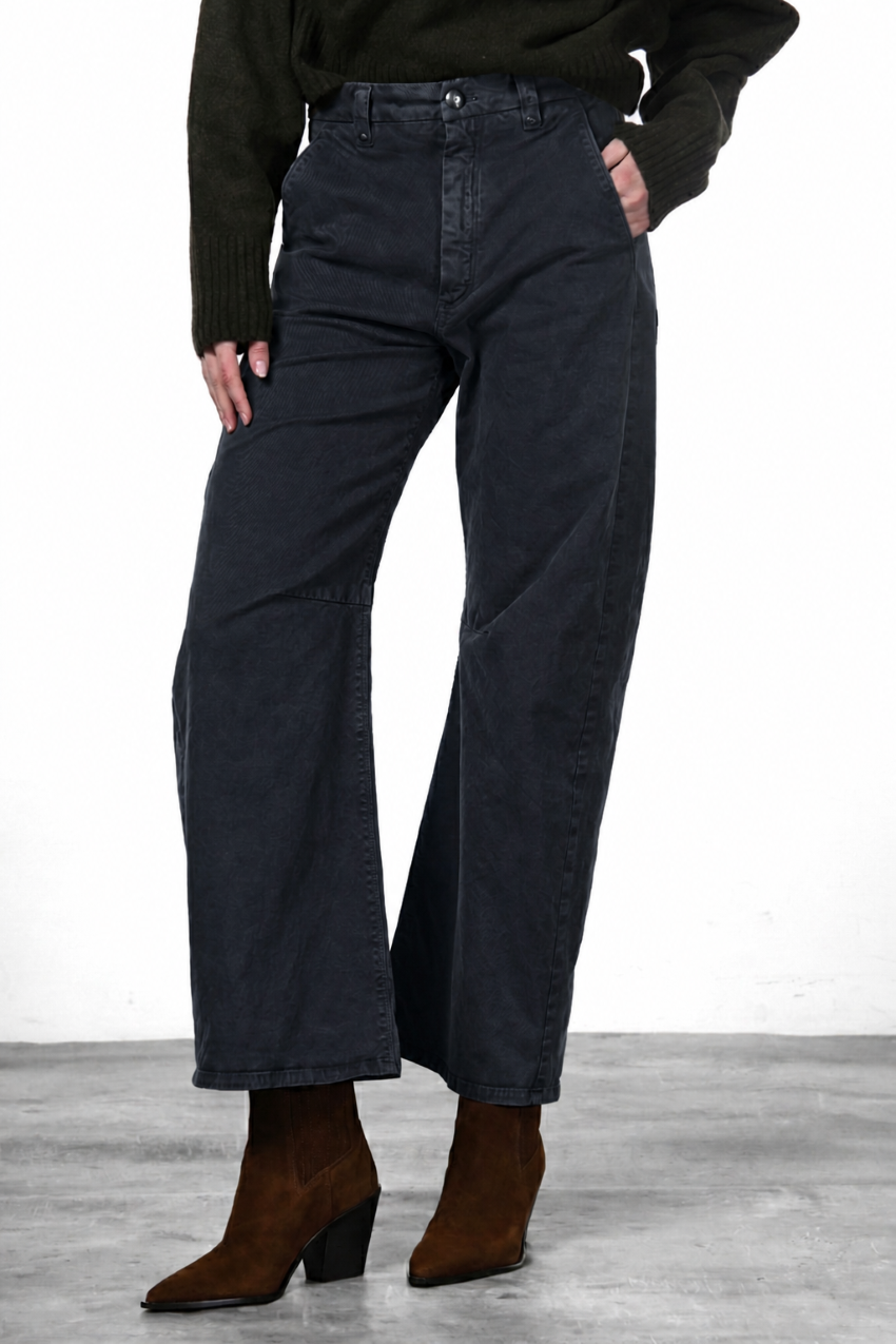 Vivienne City pantalone chino donna in gabardina baloon fit