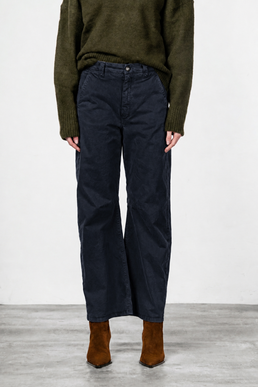 Vivienne City pantalone chino donna in gabardina baloon fit