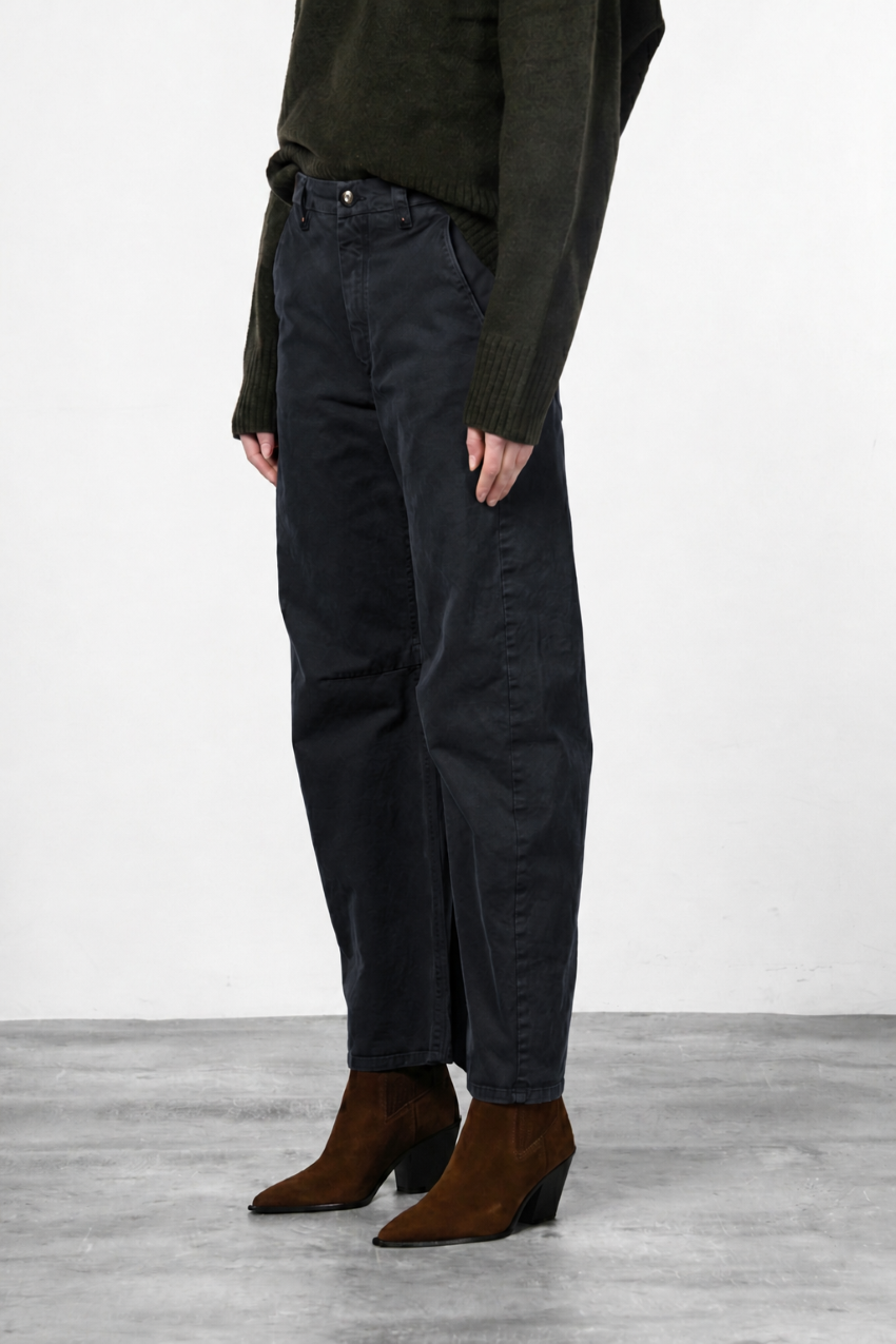 Vivienne City pantalone chino donna in gabardina baloon fit