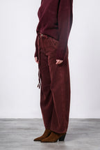 Valerie pantalon chino femme en twill balloon fit ①