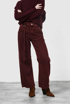 Valerie pantalon chino femme en twill balloon fit ①