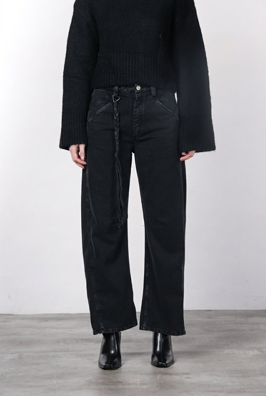 Pantalon chino femme Veronique en sergé coupe Balloon