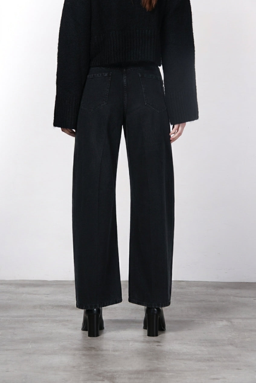 Pantalon chino femme Veronique en sergé coupe Balloon