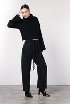 Veronique pantalone chino donna in twill balloon fit