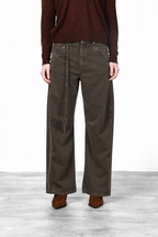 Veronique pantalone chino donna in twill baloon fit ①