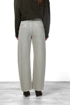 Venice pantalon chino femme en twill balloon fit ①