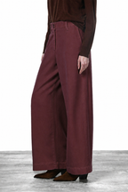 New York Wide Elax women's chino trousers in gabardine, wide leg