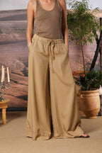 Portofino pantalon chino femme en modal wide leg