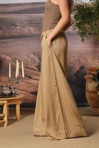 Portofino pantalon chino femme en modal wide leg