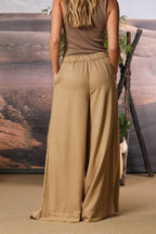 Portofino pantalon chino femme en modal wide leg