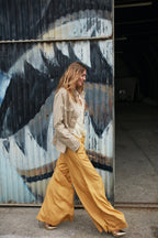 Portofino pantalon chino femme en modal wide leg