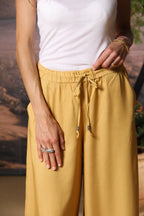 Portofino pantalon chino femme en modal wide leg