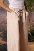 Portofino pantalon chino femme en modal wide leg