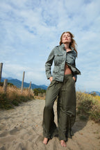 Portofino pantalon chino femme en modal wide leg