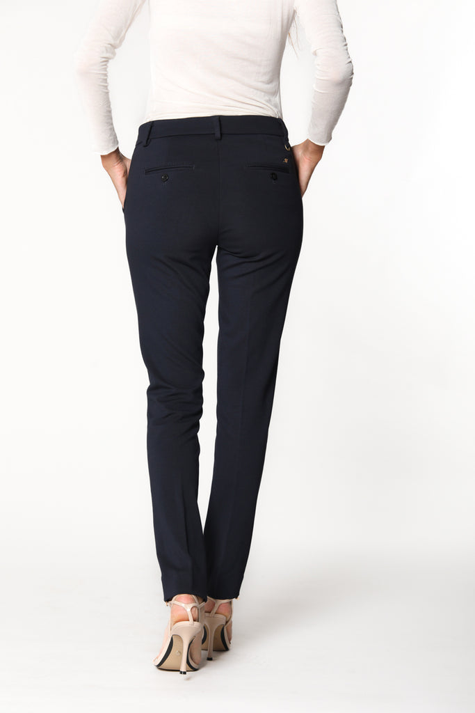 picture 4 of women's New York Slim chino pants in dark blue jersey by Mason's
