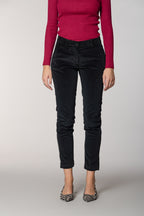 New York Slim pantalon chino femme en velours côtelé slim fit