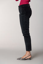 New York Slim pantalon chino femme en velours côtelé slim fit