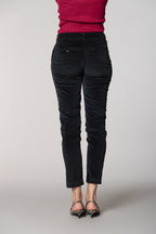 New York Slim pantalon chino femme en velours côtelé slim fit