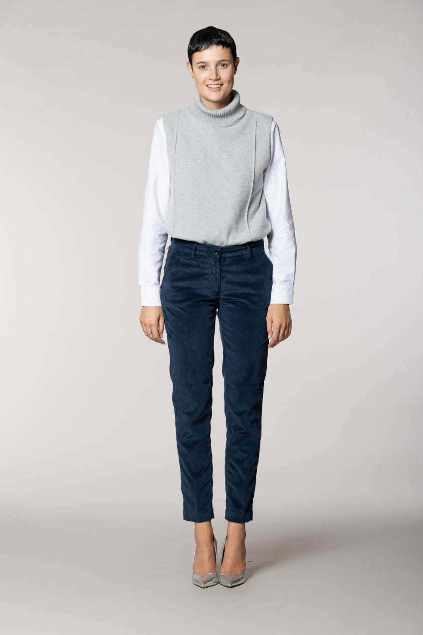 New York Slim Damen-Chinohose aus Cord Slim Fit