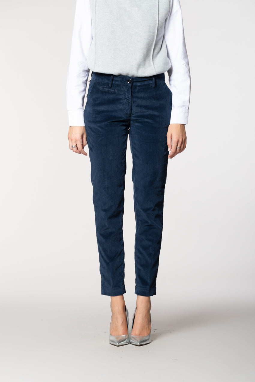 New York Slim Damen-Chinohose aus Cord Slim Fit