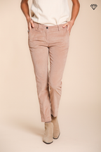 New York Slim pantalon chino femme en velours côtelé slim fit ①