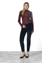 New York Slim women’s chino trousers in wide-wale corduroy, slim fit ①