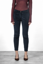 New York Slim women’s chino trousers in wide-wale corduroy, slim fit ①