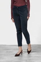 New York Slim women’s chino trousers in wide-wale corduroy, slim fit ①