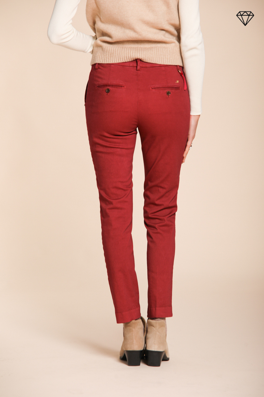 New York Slim pantalon chino femme en satin slim fit ①