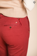 New York Slim pantalon chino femme en satin slim fit ①