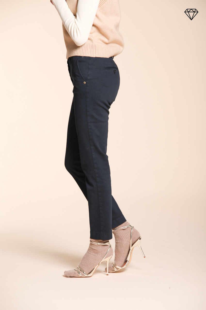New York Slim pantalon chino femme en satin slim fit ①