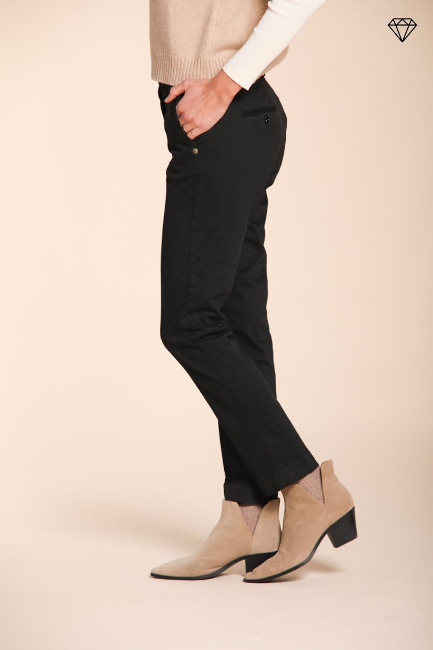 New York Slim pantalone chino donna in raso slim fit ①