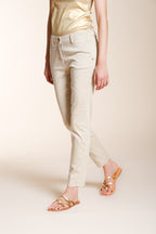 New York Slim pantalon chino femme en satin stretch slim fit ①