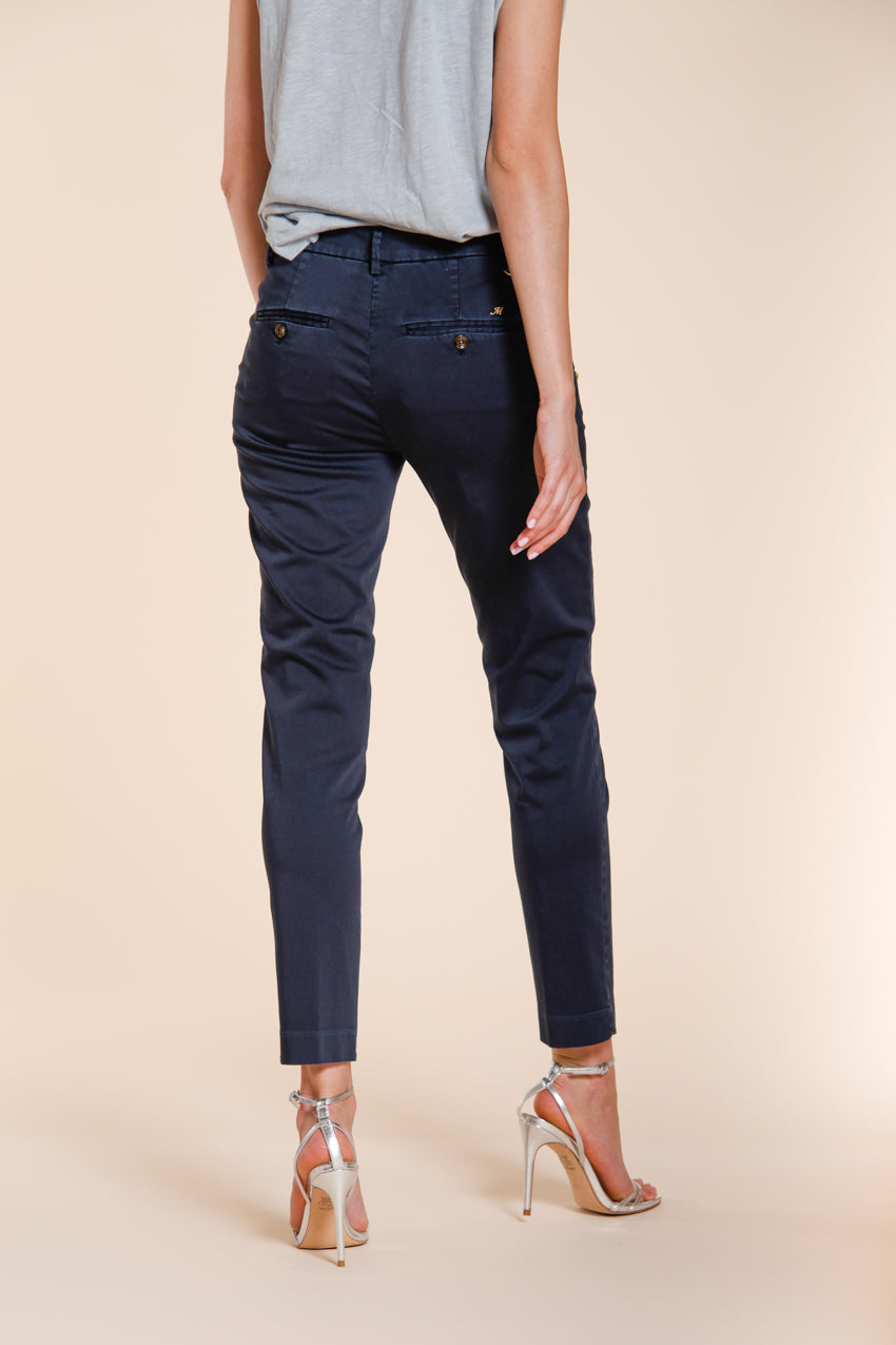New York Slim pantalon chino femme en satin stretch slim fit ①