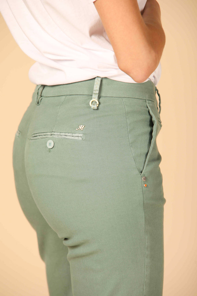 Image 4 of Women's Mason's New York Trumpet Model Chino Pants in Mint Green, Slim Fit