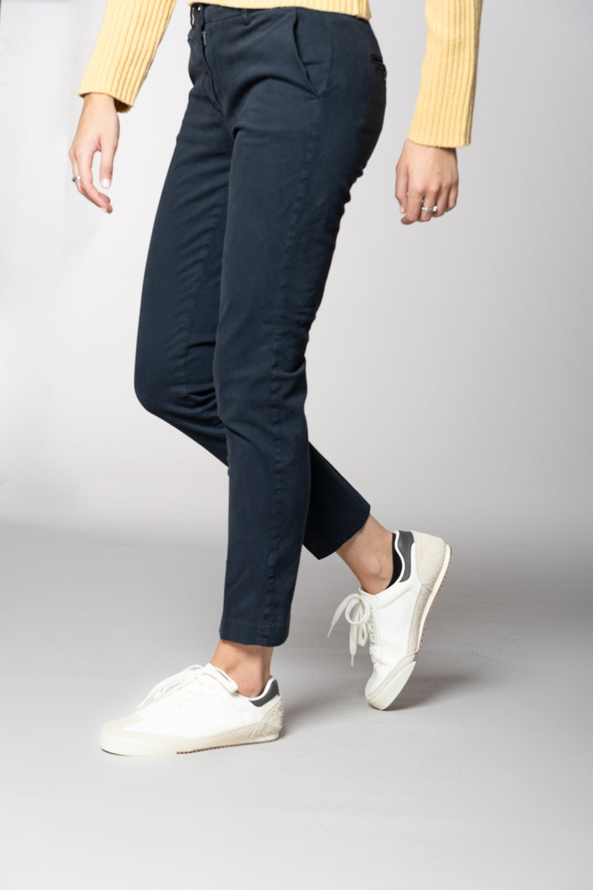 New York Slim Damen-Chinohose aus Satin Bistretch Slim Fit