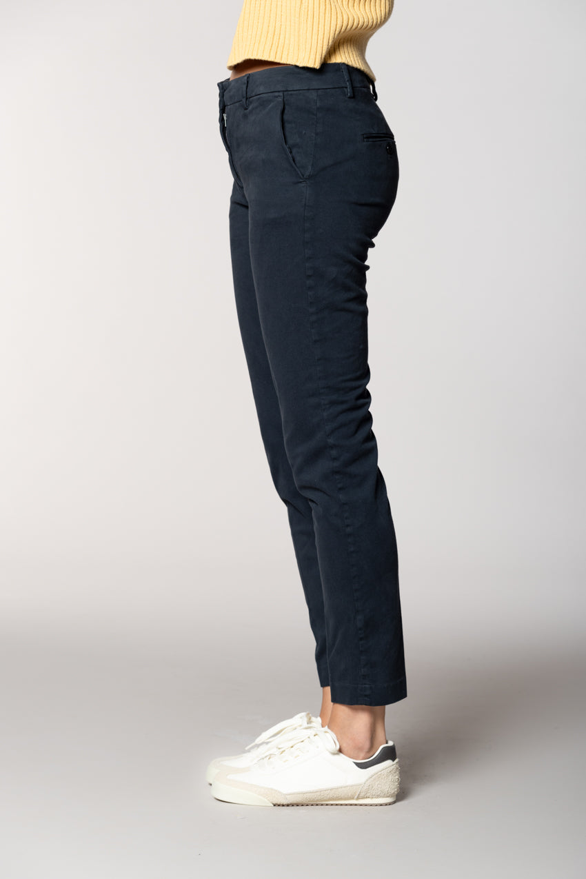 New York Slim Damen-Chinohose aus Satin Bistretch Slim Fit