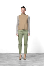 New York Slim pantalone chino donna in raso slim fit ①