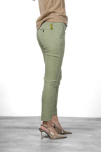 New York Slim pantalone chino donna in raso slim fit ①