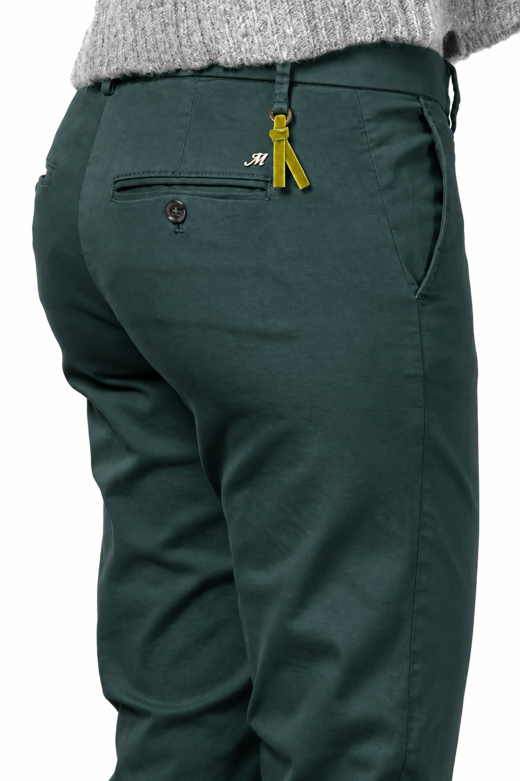 New York Slim pantalon chino femme en satin slim fit ①

