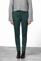 New York Slim pantalon chino femme en satin slim fit ①
