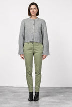 New York Slim pantalone chino donna in raso slim fit ①