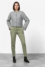 New York Slim pantalone chino donna in raso slim fit ①