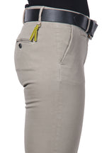 New York Slim women’s chino pants in satin with slim fit ①
